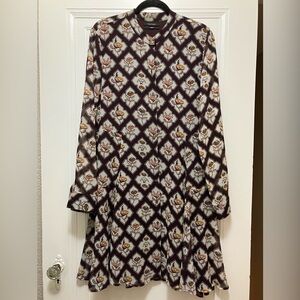 SCOTCH AND SODA Dress | Size XL | Button Front | Flutter Hem | Fall Style